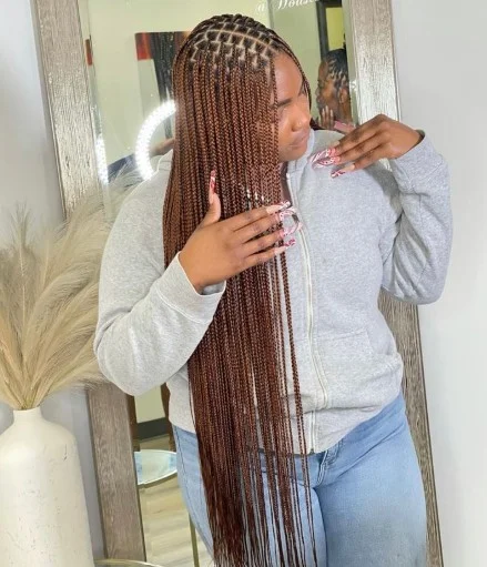 Regular Knotless Braids